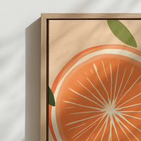 Framed Canvas - Close-up detail and texture of the framed canvas