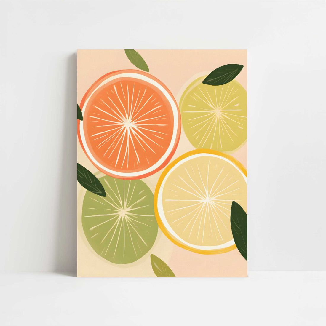 Citrus Fruit in Bohemian Style - Art Print - Unframed art print