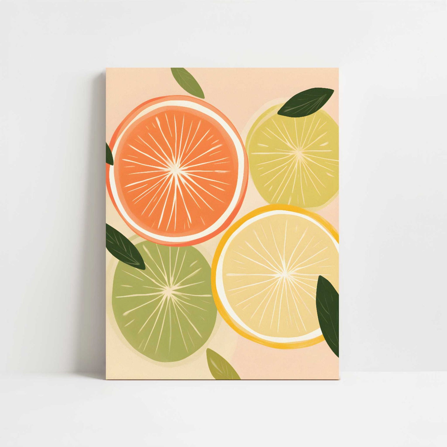Citrus Fruit in Bohemian Style - Art Print - Unframed art print