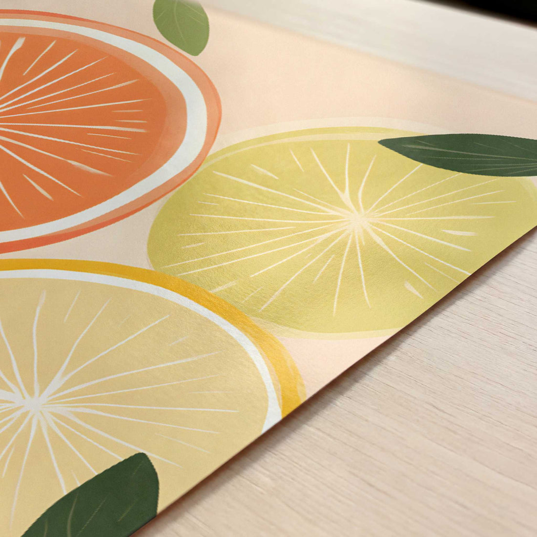 Citrus Fruit in Bohemian Style - Art Print - Close-up detail of the art print