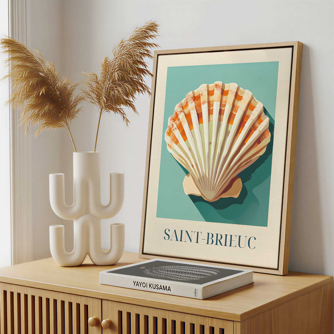 Framed Canvas - Framed canvas in a stylish interior setting