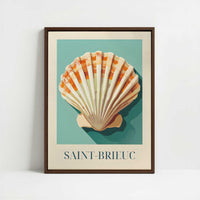 Framed Canvas - Framed canvas in dark wood color frame