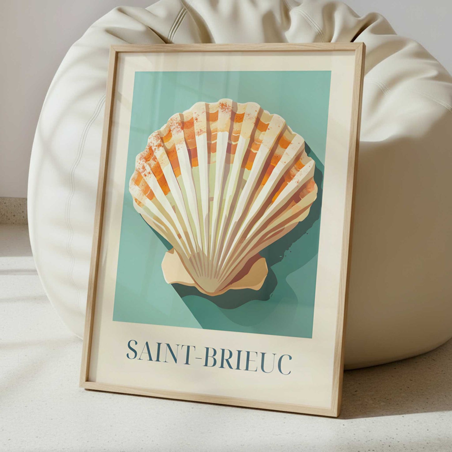 Scallops from Saint-Brieuc, France - Art Print - Interior inspiration