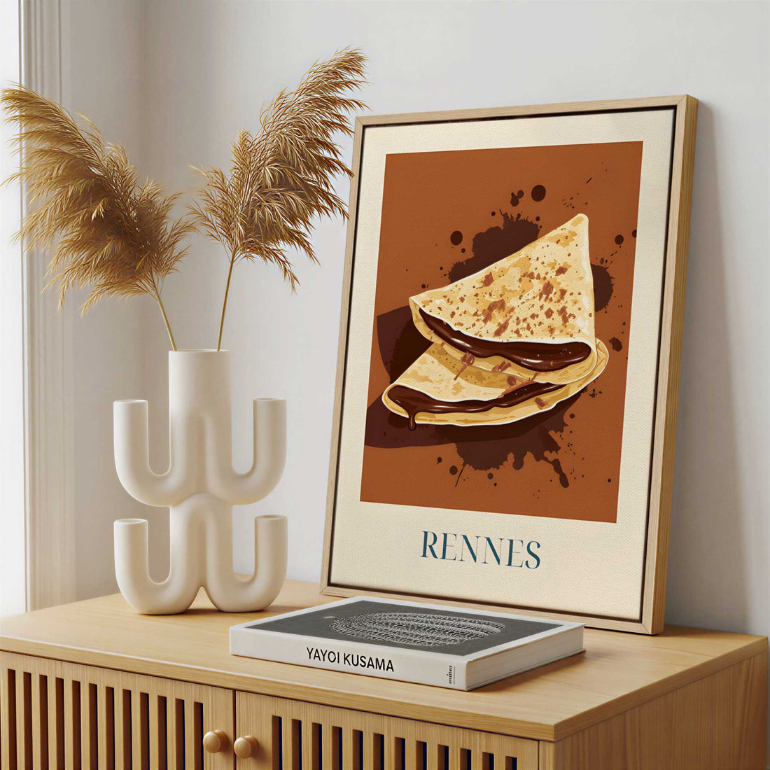 Framed Canvas - Framed canvas in a stylish interior setting