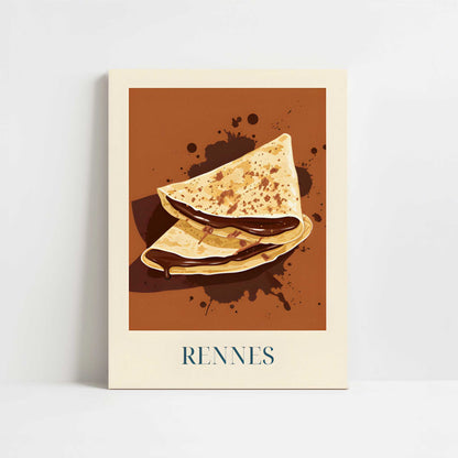 Crêpes from Rennes, France - Art Print - Unframed art print