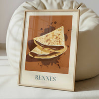 Crêpes from Rennes, France - Art Print - Interior inspiration