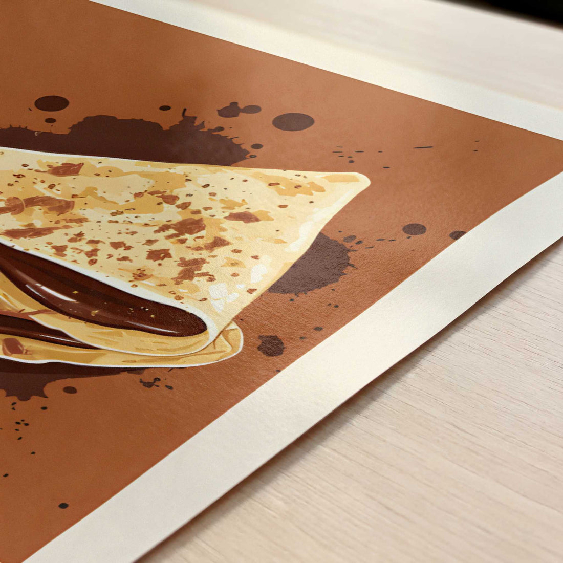 Crêpes from Rennes, France - Art Print - Close-up detail of the art print
