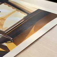 Croissant from Paris, France - Art Print - Close-up detail of the art print