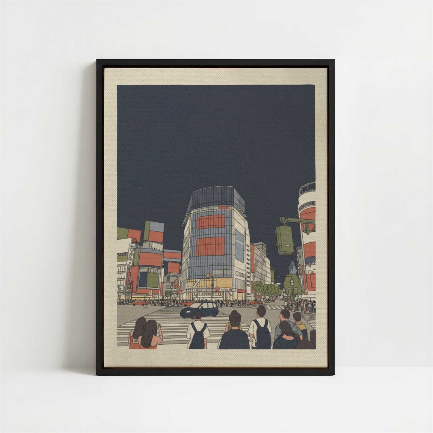 Framed Canvas - Framed canvas in black frame