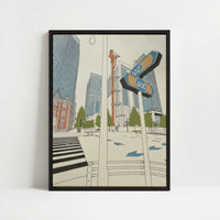 Framed Canvas - Framed canvas in black frame