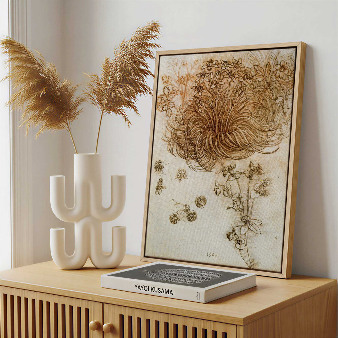 Framed Canvas - Framed canvas in a stylish interior setting