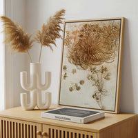 Framed Canvas - Framed canvas in a stylish interior setting
