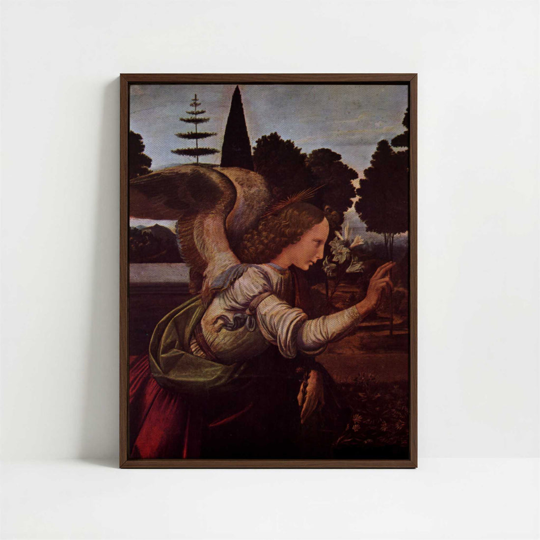Framed Canvas - Framed canvas in dark wood color frame