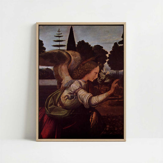 Framed Canvas - Framed canvas in oak color frame
