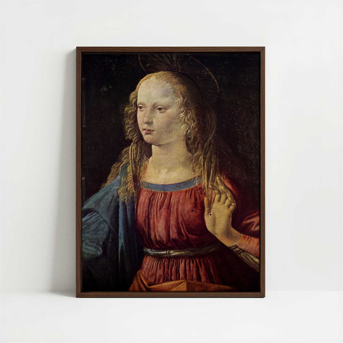 Framed Canvas - Framed canvas in dark wood color frame