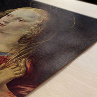 Annunciation, Virgin (1472–1475) by Leonardo da Vinci – Art Print - Close-up detail of the art print