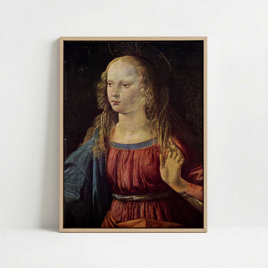 Framed Canvas - Framed canvas in oak color frame