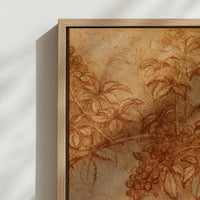 Framed Canvas - Close-up detail and texture of the framed canvas