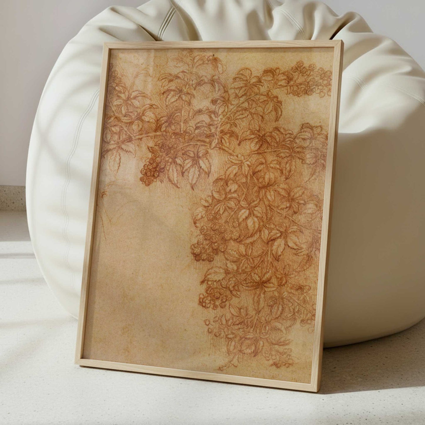 Branch of Blackberry (1490s) by Leonardo da Vinci – Art Print - Interior inspiration