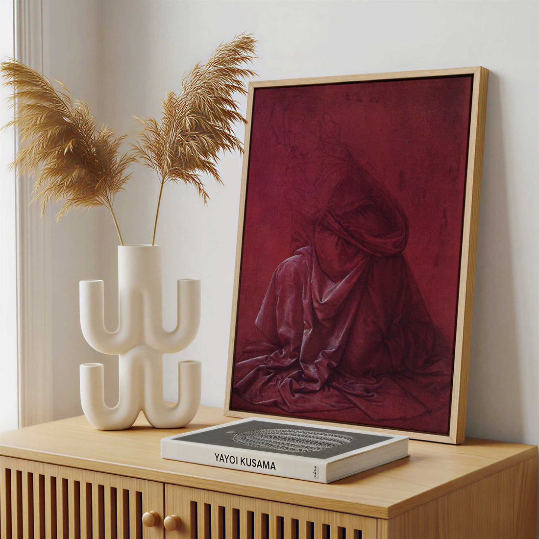 Framed Canvas - Framed canvas in a stylish interior setting
