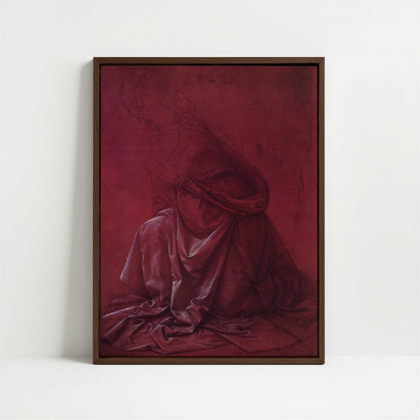 Framed Canvas - Framed canvas in dark wood color frame