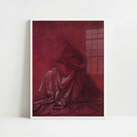 Drapery Study (1470s) by Leonardo da Vinci – Art Print - Art print in white frame