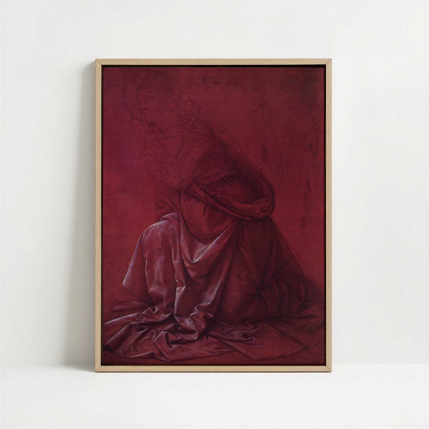 Framed Canvas - Framed canvas in oak color frame