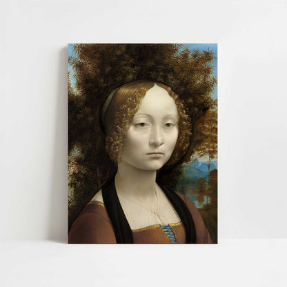 Ginevra de' Benci (1474–78) by Leonardo da Vinci – Art Print - Unframed art print