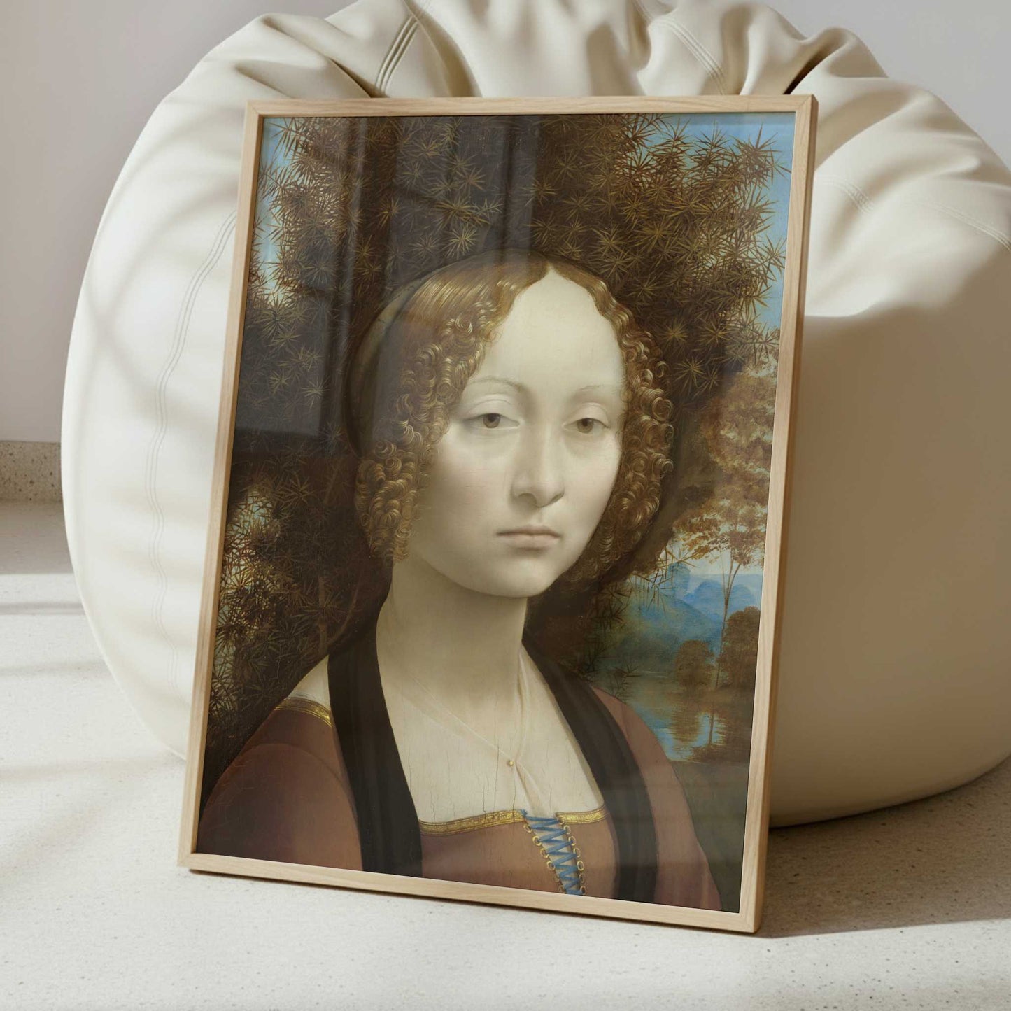 Ginevra de' Benci (1474–78) by Leonardo da Vinci – Art Print - Interior inspiration