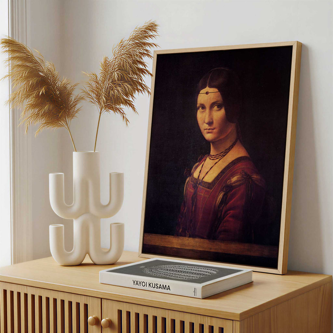 Framed Canvas - Framed canvas in a stylish interior setting