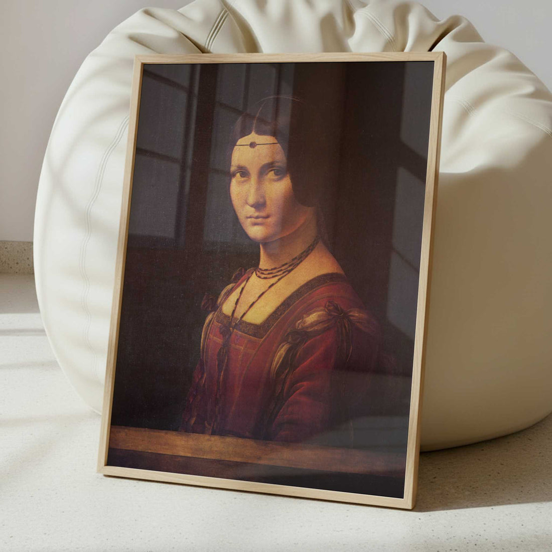 La Belle Ferronnière (1486-8) by Leonardo da Vinci – Art Print - Interior inspiration