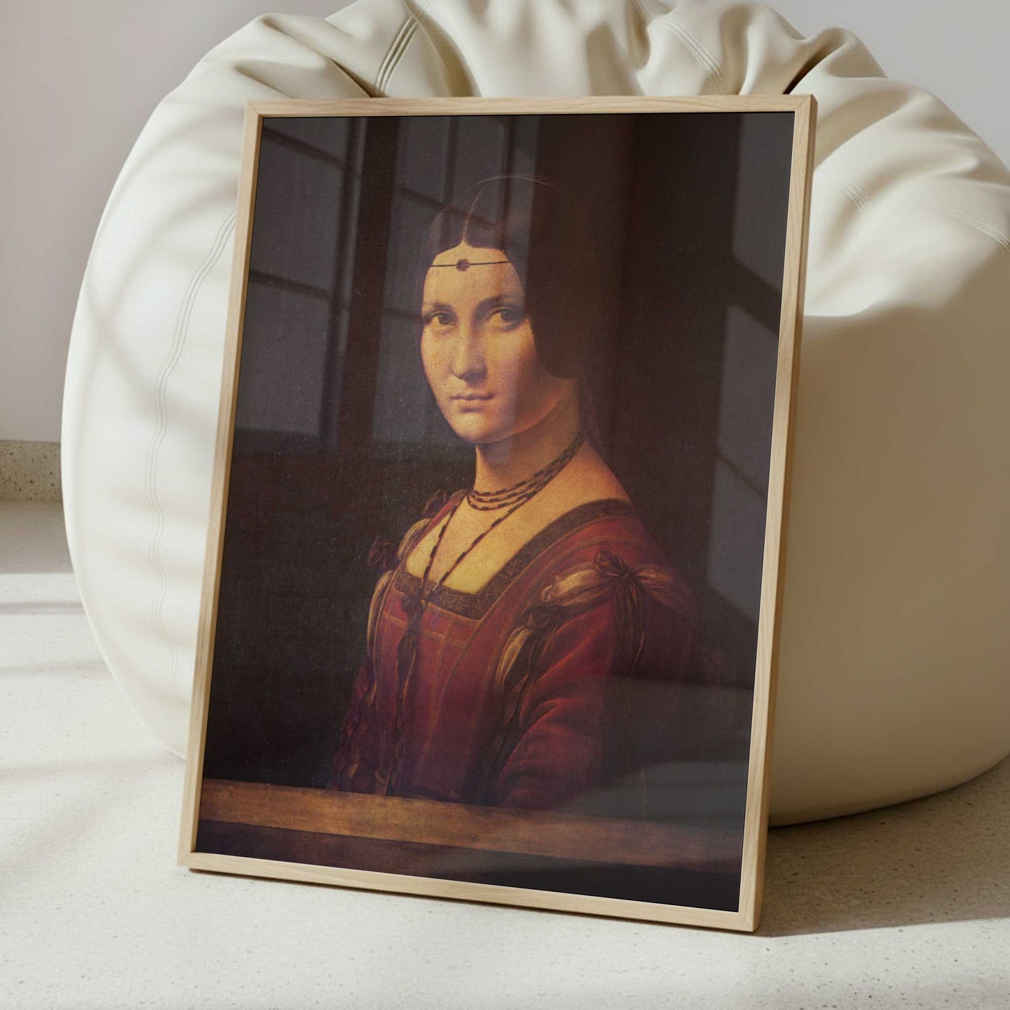 La Belle Ferronnière (1486-8) by Leonardo da Vinci – Art Print - Interior inspiration