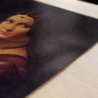 La Belle Ferronnière (1486-8) by Leonardo da Vinci – Art Print - Close-up detail of the art print