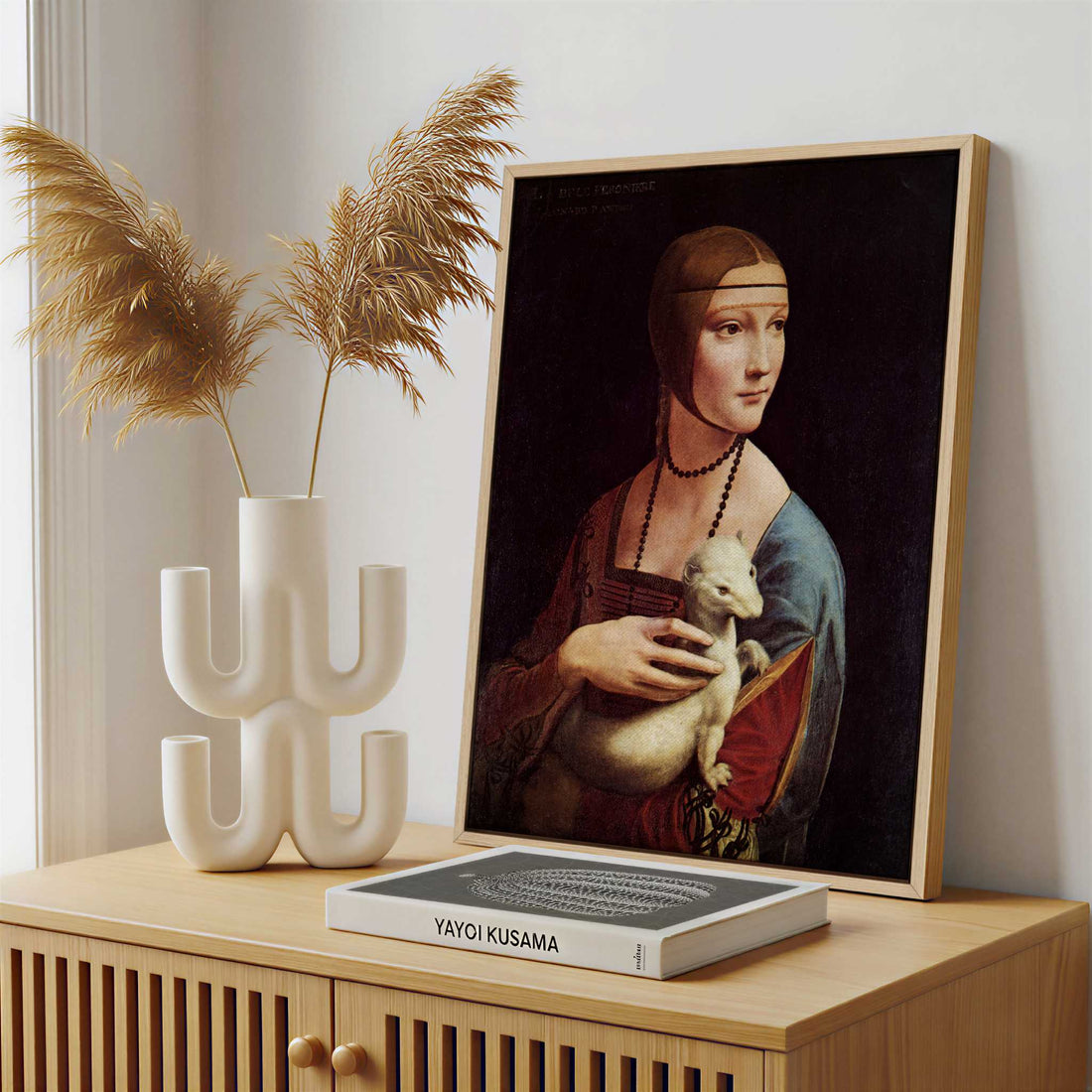 Framed Canvas - Framed canvas in a stylish interior setting