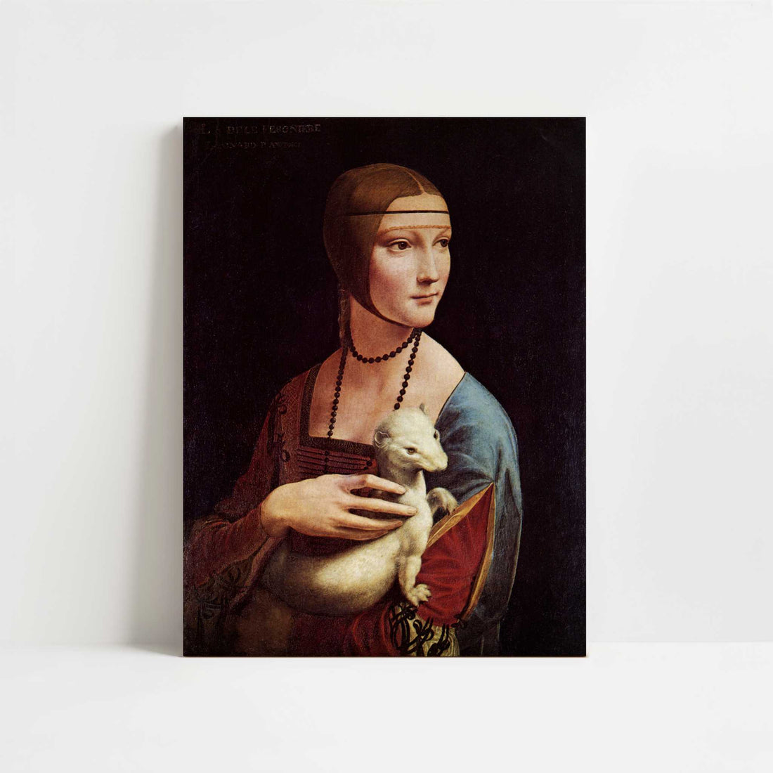 Lady with Ermine (c.1489–1490) by Leonardo da Vinci – Art Print - Unframed art print