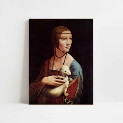 Lady with Ermine (c.1489–1490) by Leonardo da Vinci – Art Print - Unframed art print