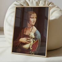 Lady with Ermine (c.1489–1490) by Leonardo da Vinci – Art Print - Interior inspiration