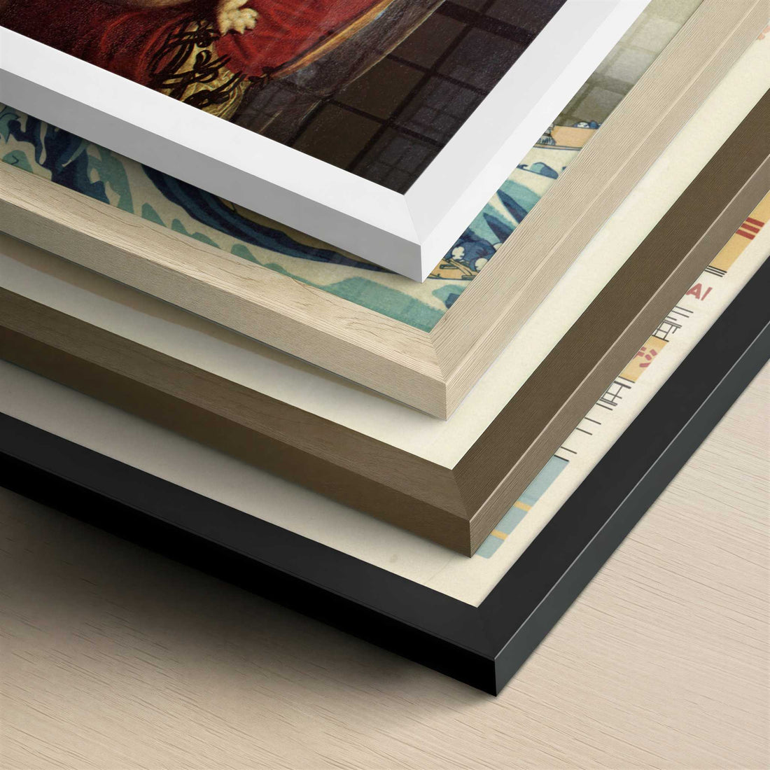 Lady with Ermine (c.1489–1490) by Leonardo da Vinci – Art Print - Close-up detail of the different frames