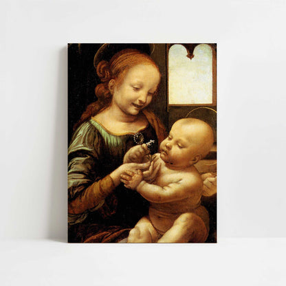 Madonna with a Flower (1478) by Leonardo da Vinci – Art Print - Unframed art print
