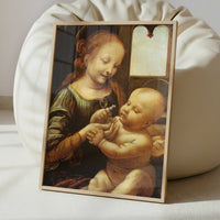 Madonna with a Flower (1478) by Leonardo da Vinci – Art Print - Interior inspiration