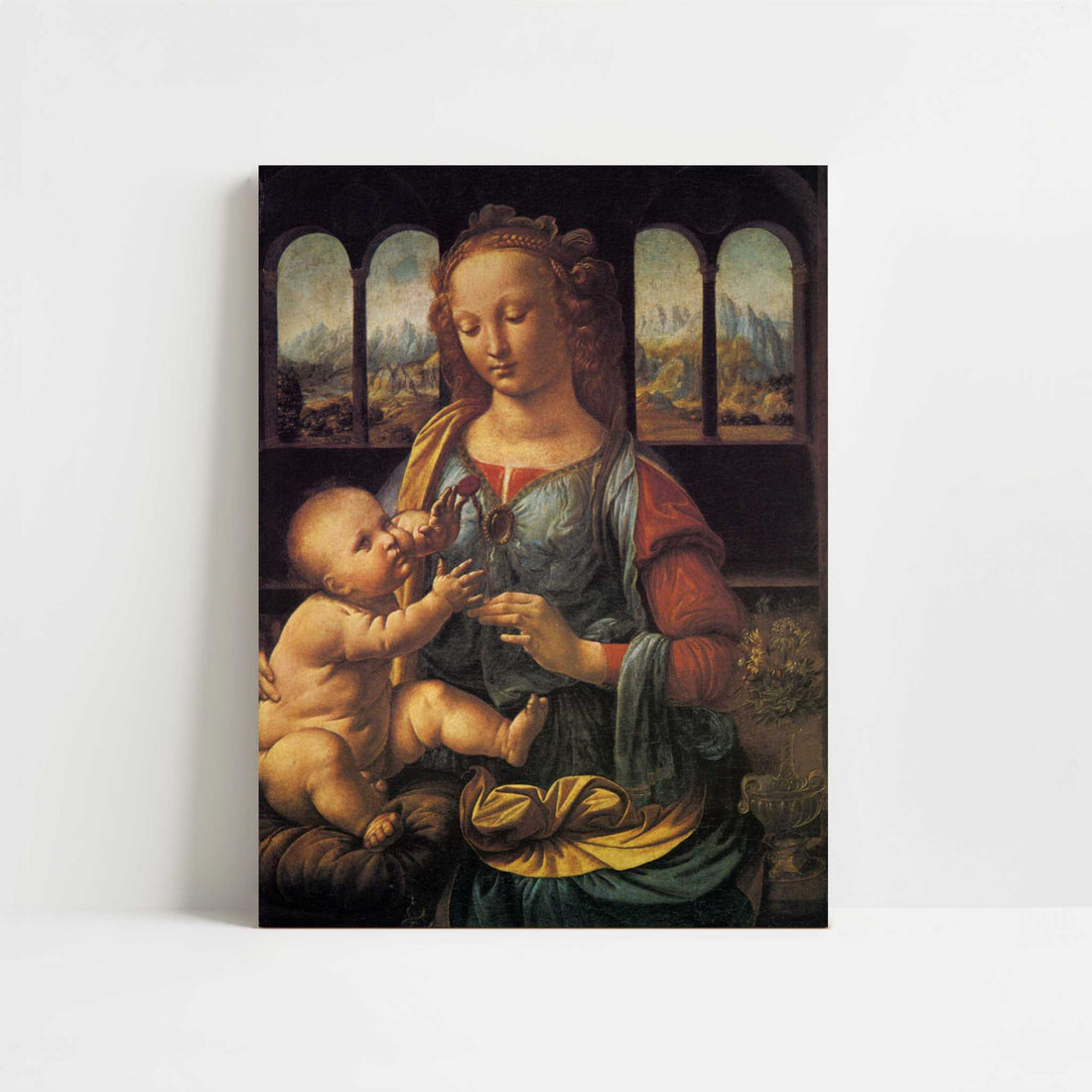 Madonna with the Carnation (1470s) by Leonardo da Vinci – Art Print - Unframed art print