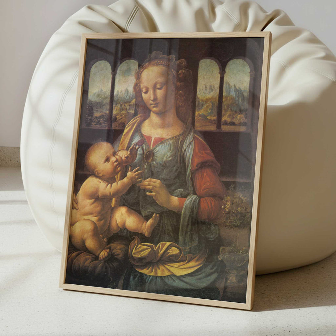 Madonna with the Carnation (1470s) by Leonardo da Vinci – Art Print - Interior inspiration