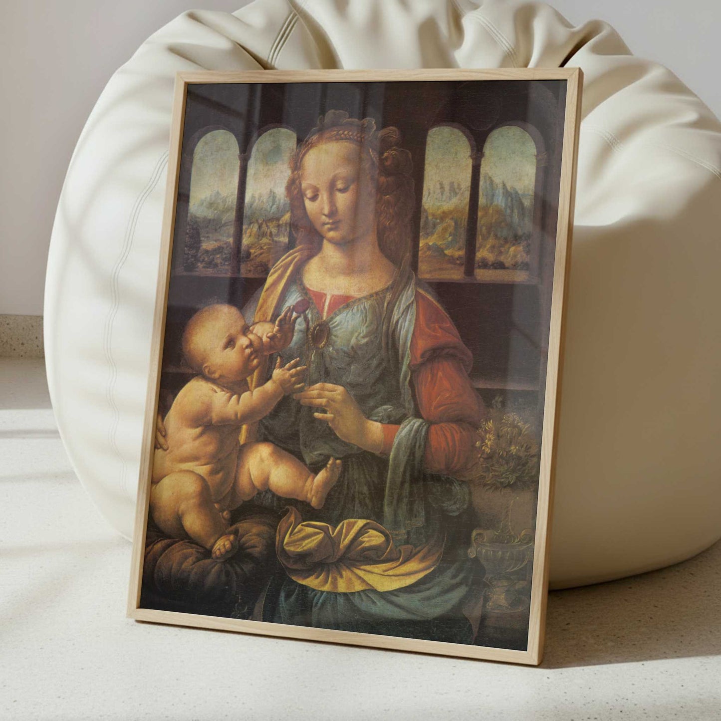 Madonna with the Carnation (1470s) by Leonardo da Vinci – Art Print - Interior inspiration