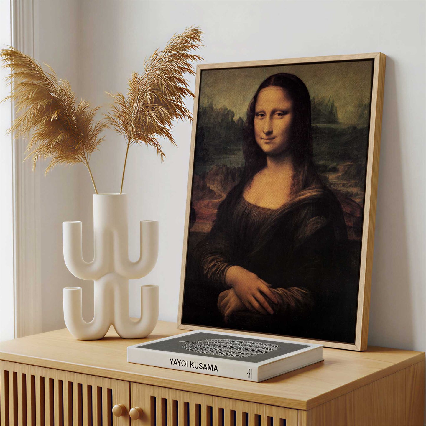 Framed Canvas - Framed canvas in a stylish interior setting