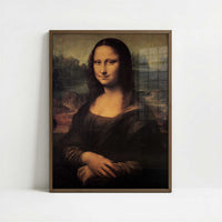 Mona Lisa (1503) by Leonardo da Vinci – Art Print - Art print in dark wood frame