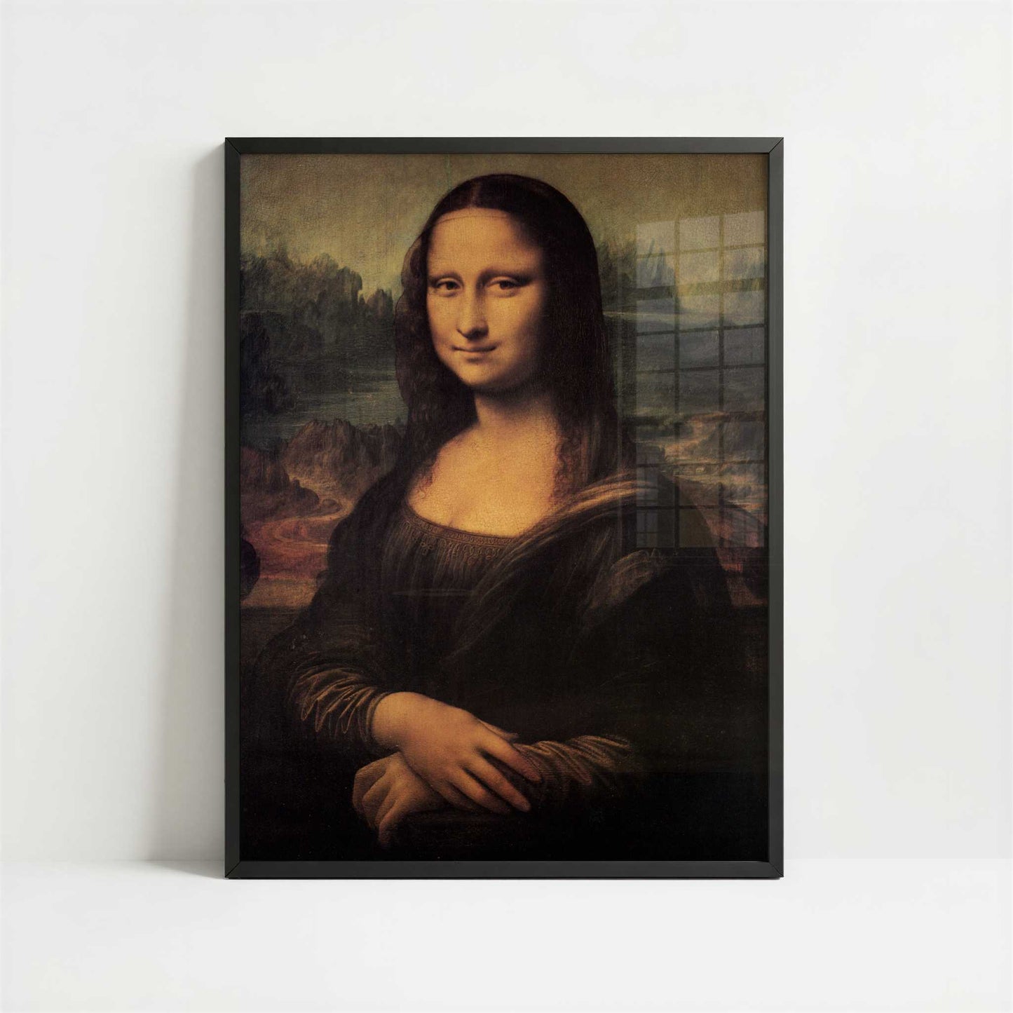 Mona Lisa (1503) by Leonardo da Vinci – Art Print - Art print in black frame