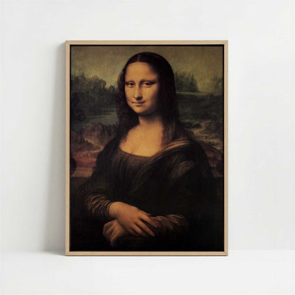 Framed Canvas - Framed canvas in oak color frame