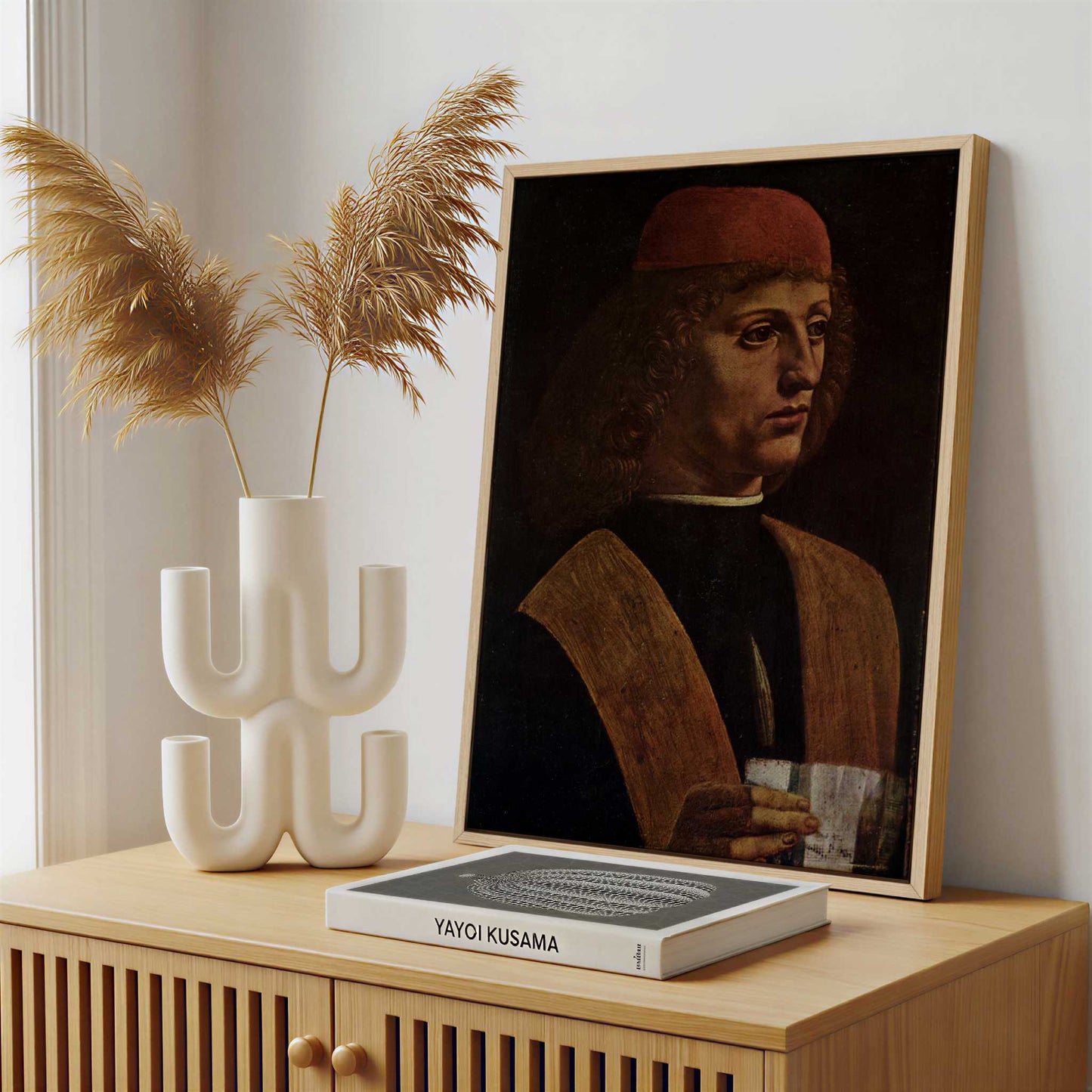 Framed Canvas - Framed canvas in a stylish interior setting