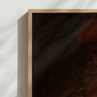 Framed Canvas - Close-up detail and texture of the framed canvas