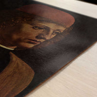 Portrait of a Musician (c.1485) by Leonardo da Vinci – Art Print - Close-up detail of the art print